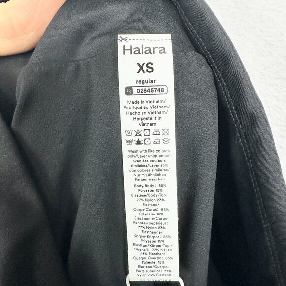 Halara Breezeful High Waisted Skirt Size XS NEW Black High Low Ruffle Flowy - Picture 6 of 7